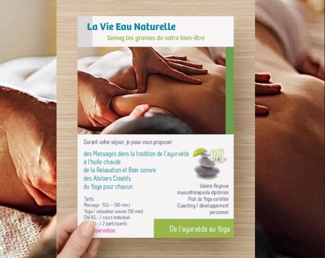 Sembrancher La Vie Eau Naturelle, Jolies Chambres Chez L'Habitant Et Repas Sur Demande المظهر الخارجي الصورة